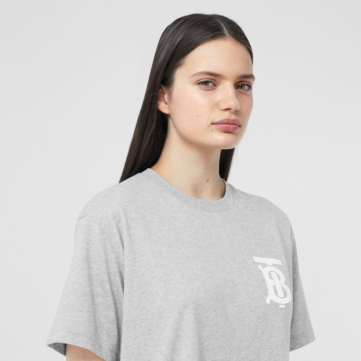 Monogram Motif Cotton Oversized T-shirt - 3