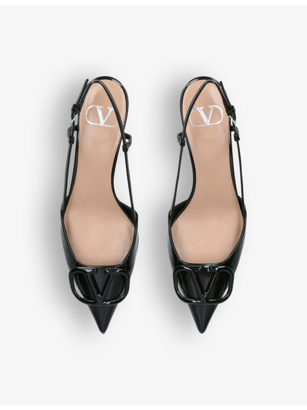 VLOGO 40 patent-leather slingback courts - 2