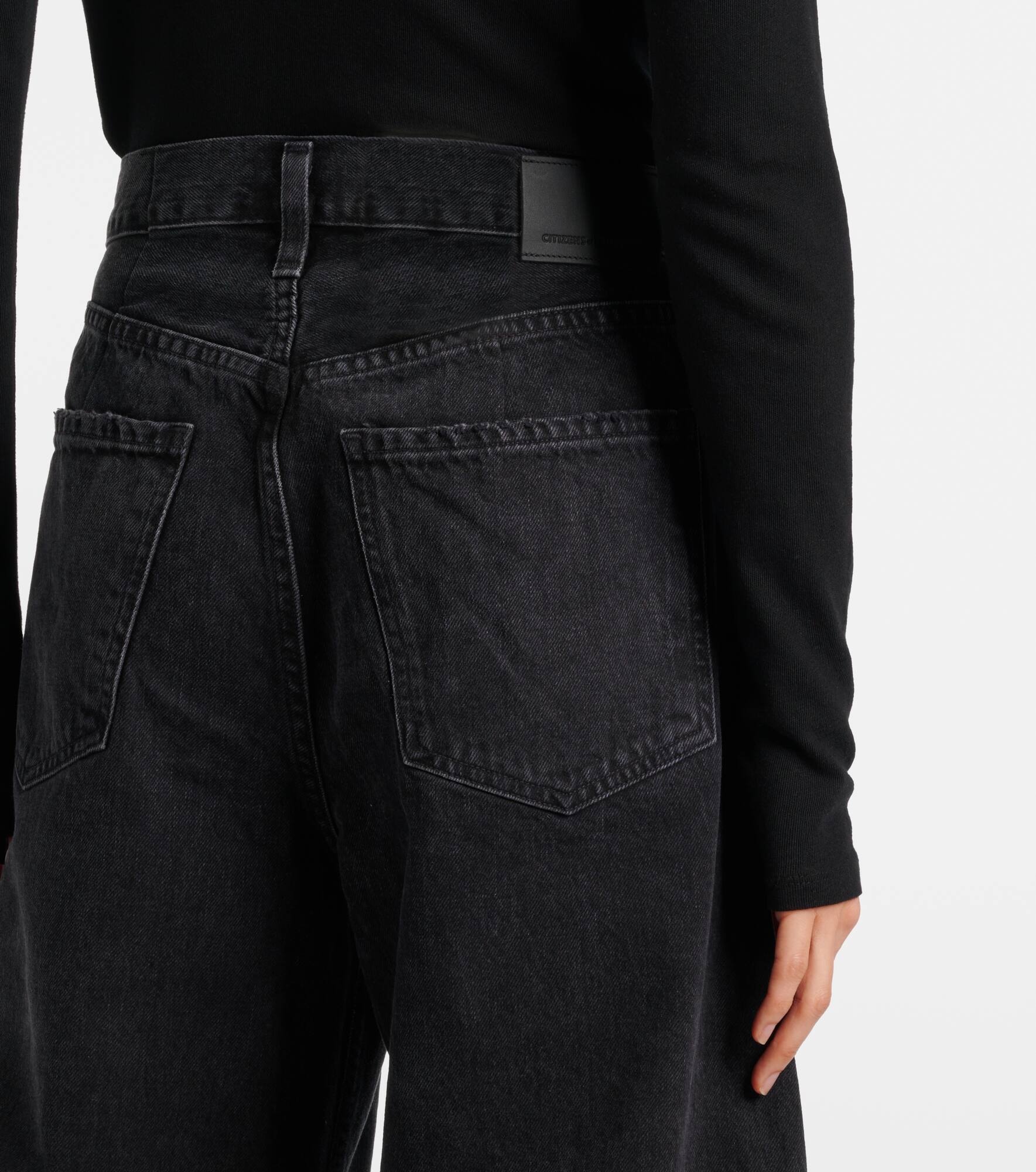Horseshoe mid-rise barrel-leg jeans - 6