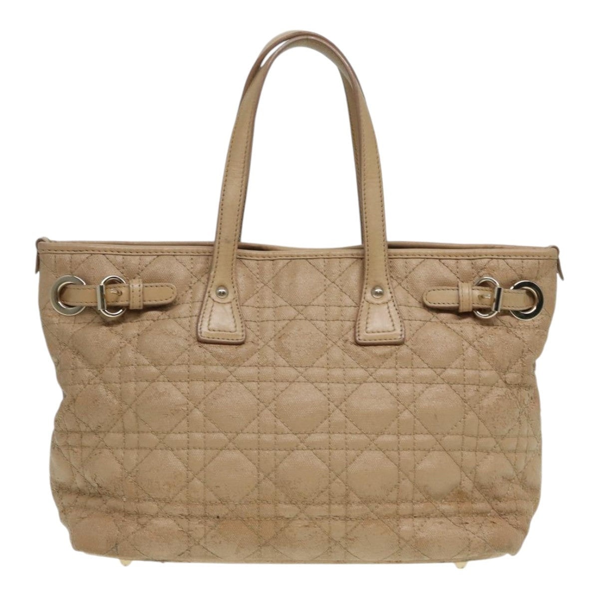 DIOR Lady DIOR Canage Hand Bag Coated Canvas Cream Vanilla - 3