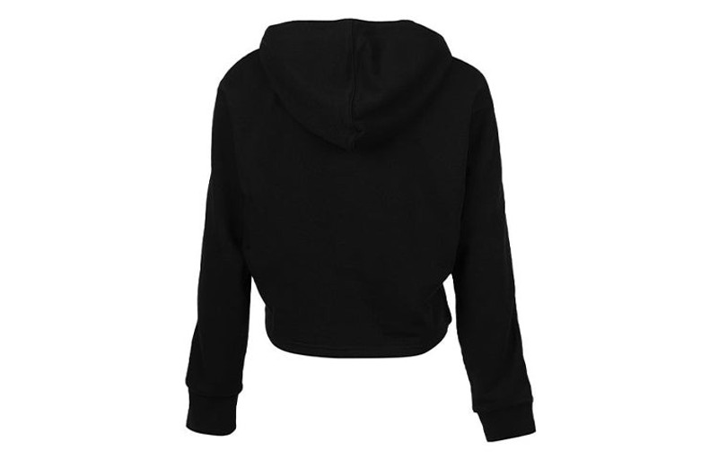 PUMA (WMNS) PUMA Amplified Cropped Tr Hoodie 'Black White' 586592-01 outlook