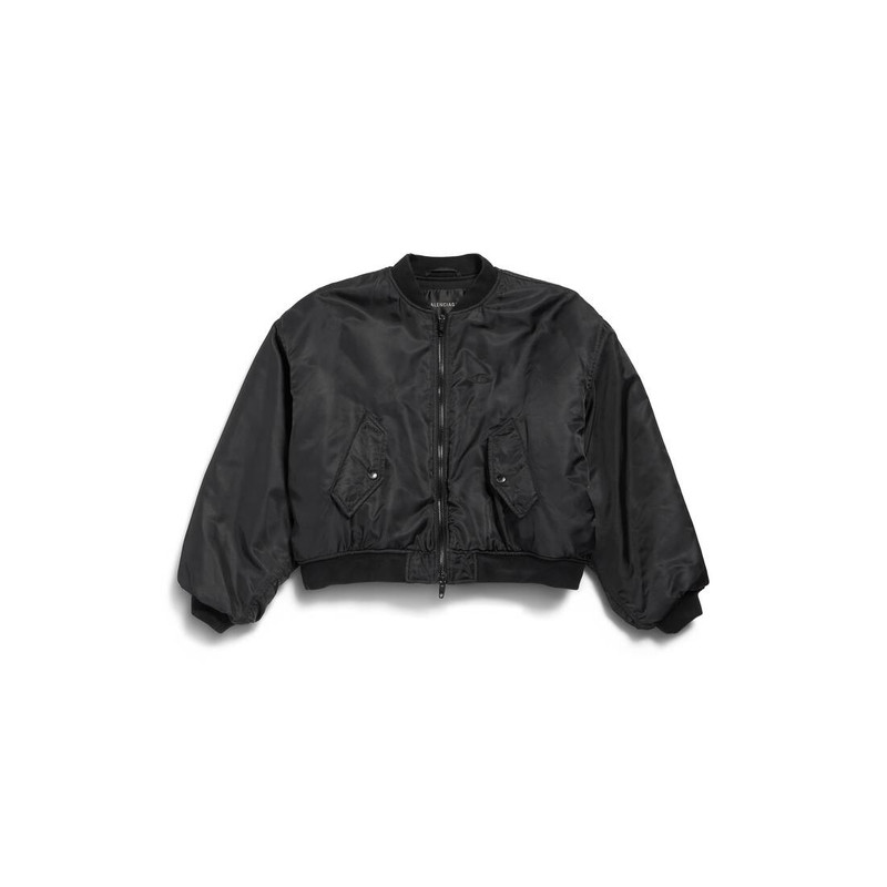 Women's Bomber Jacket in Black 1
