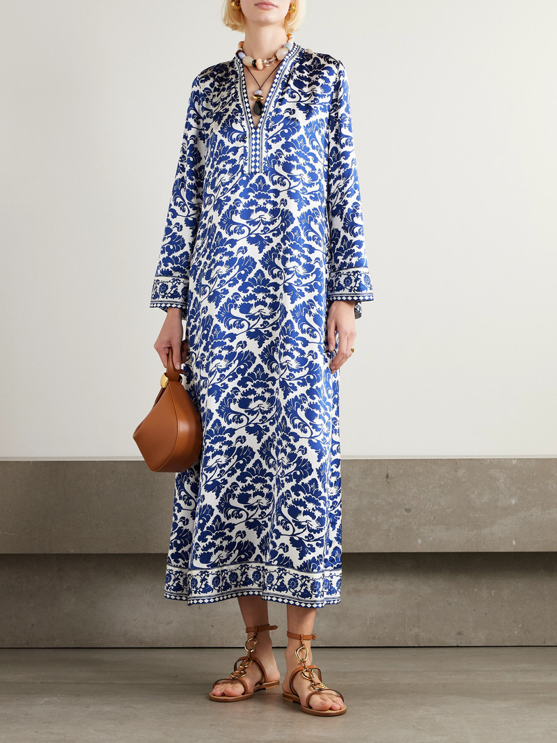 EMPORIO SIRENUSE Jenna Printed Silk-voile Kaftan outlook