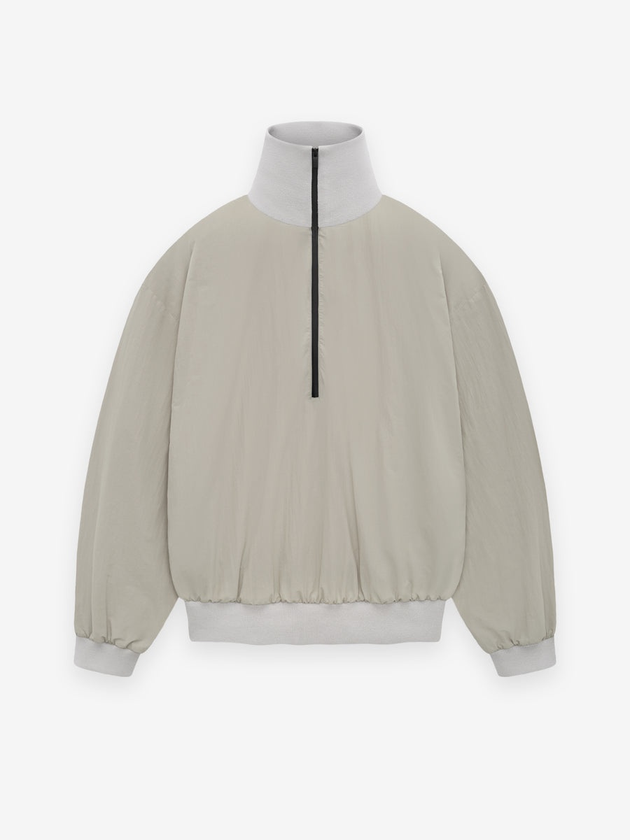 Washed Nylon Half Zip Track Jacket - 1