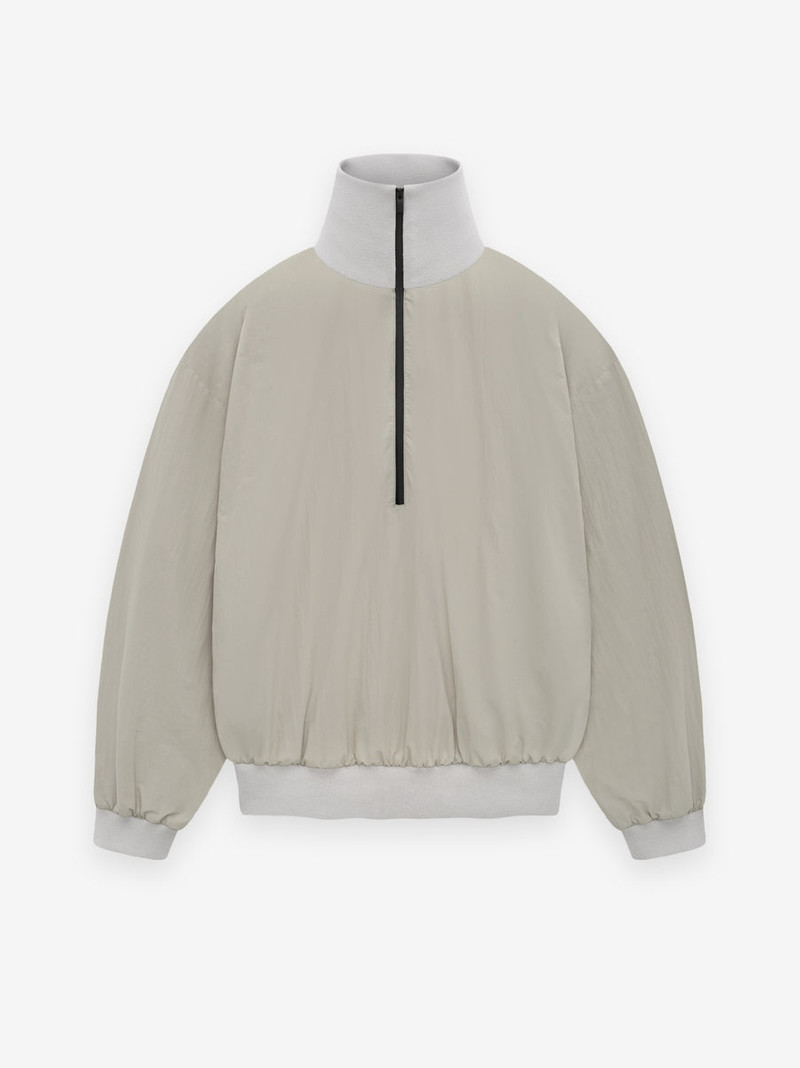 Washed Nylon Half Zip Track Jacket 1