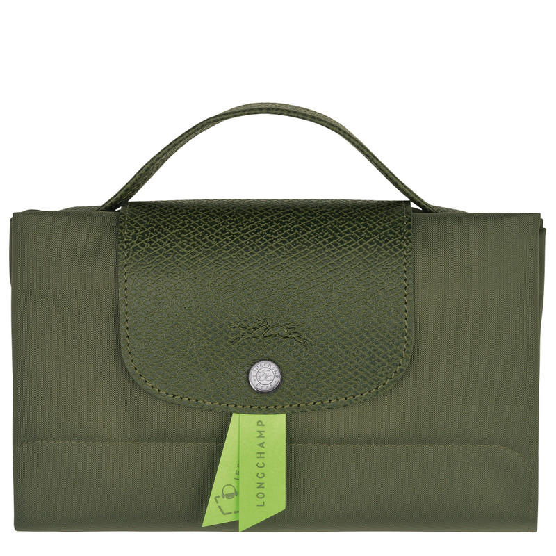 Le Pliage Green S Briefcase Forest - Recycled canvas 6