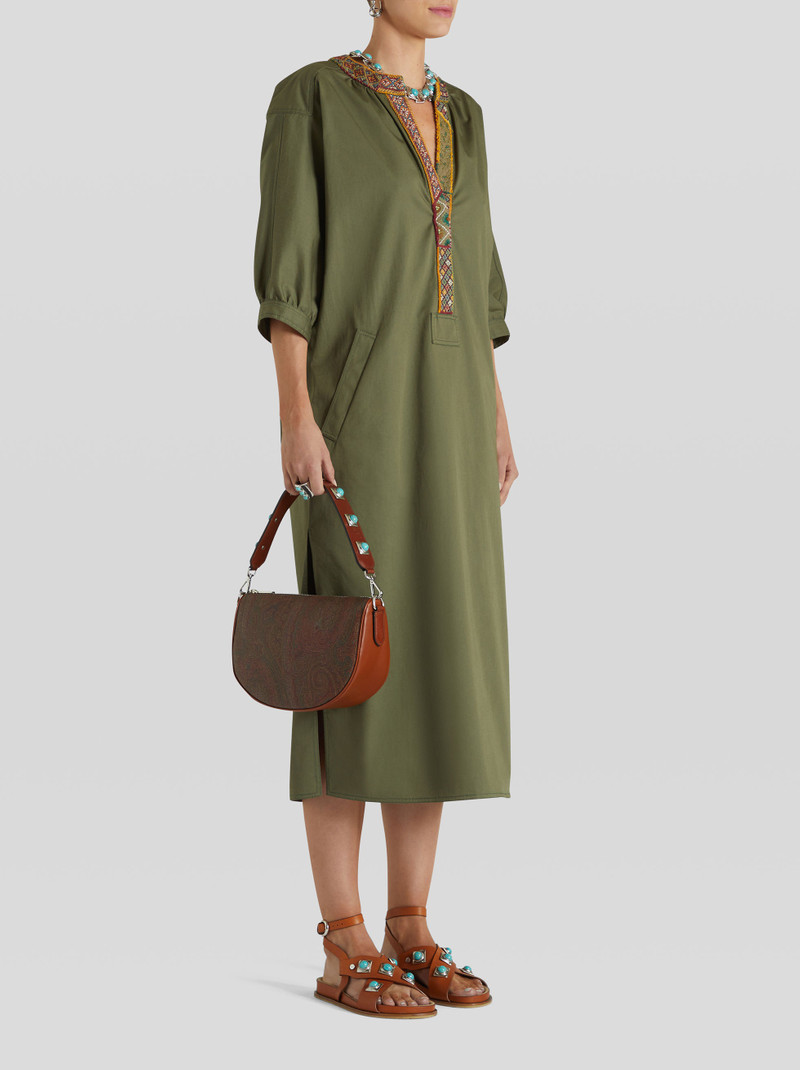 Etro CROWN ME PAISLEY SHOULDER BAG WITH TURQUOISE STUDS outlook