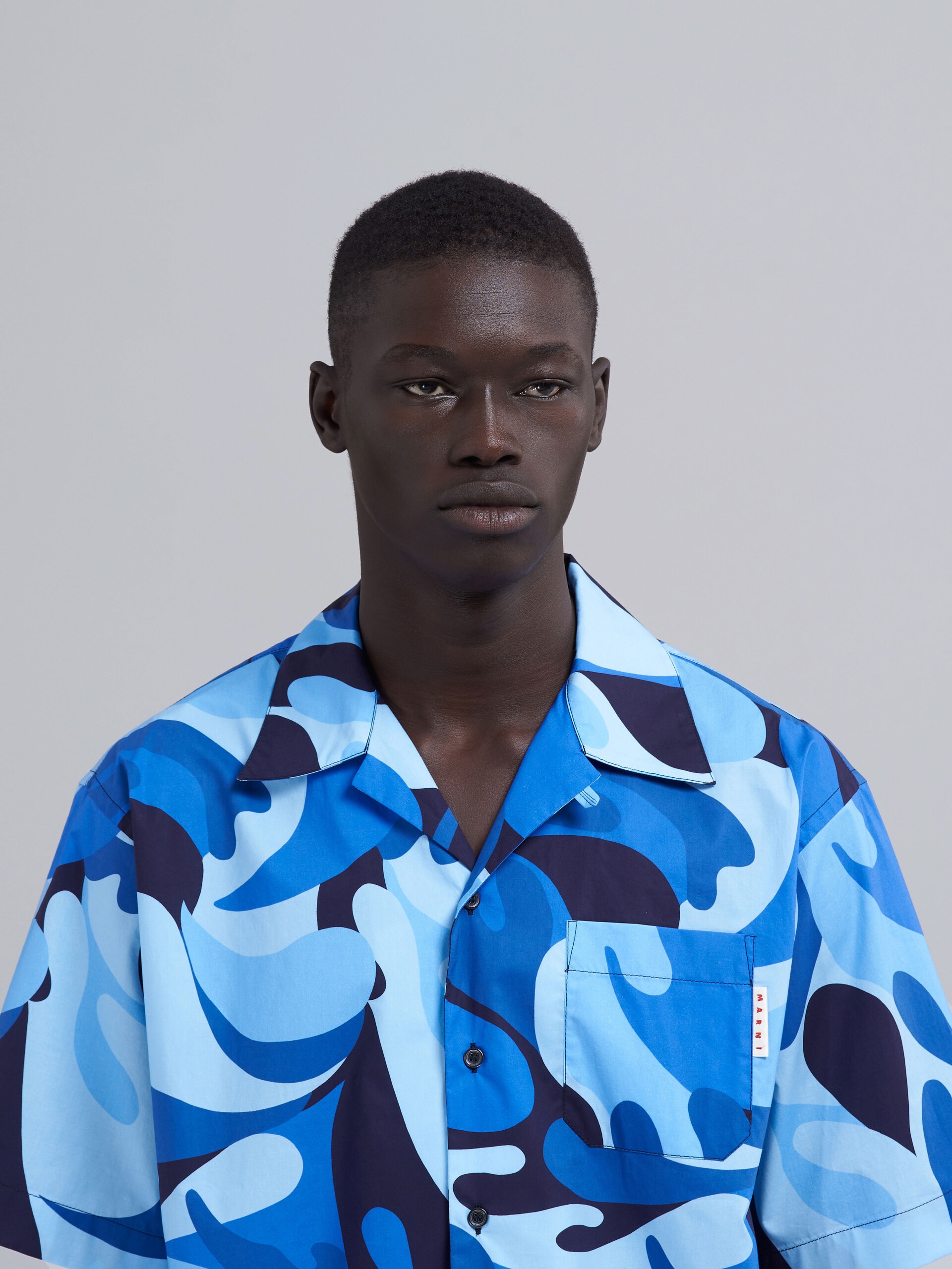 50S CAMO PRINT POPLIN BOWLING SHIRT - 4