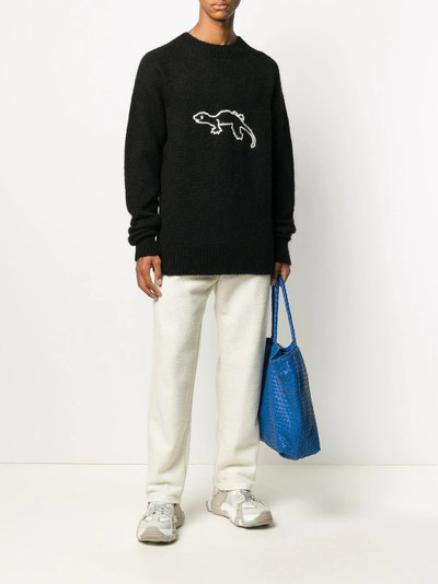 Jil Sander embroidered gecko jumper outlook