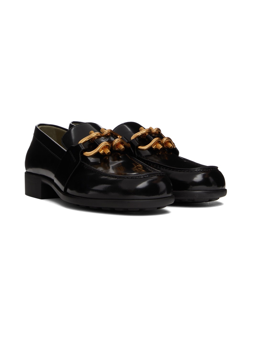 Black Patent Madame Loafers - 4