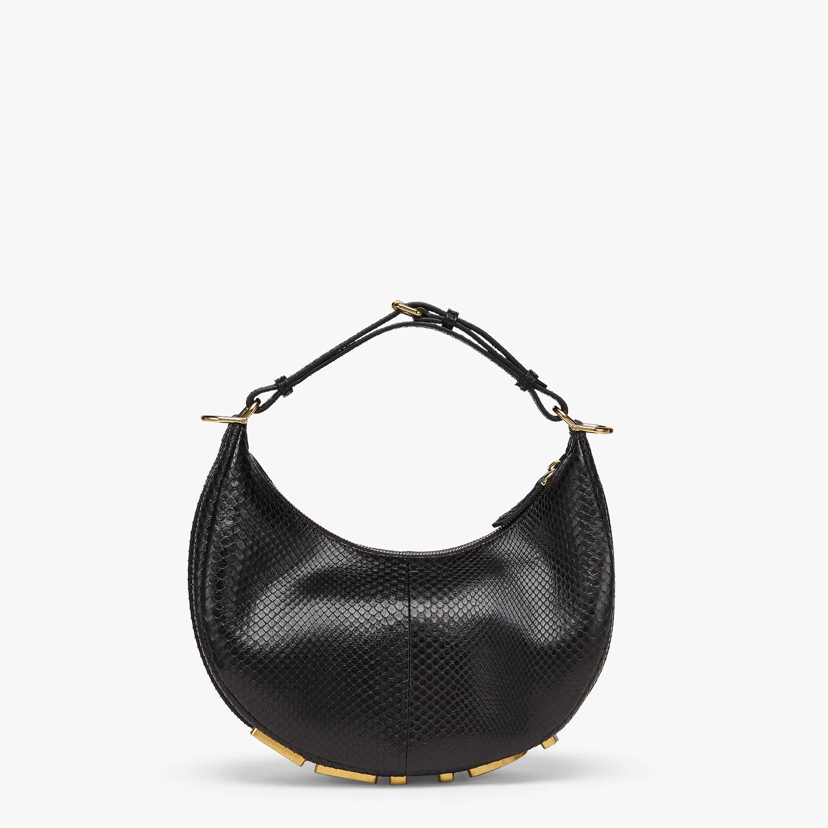 Black python leather bag - 3
