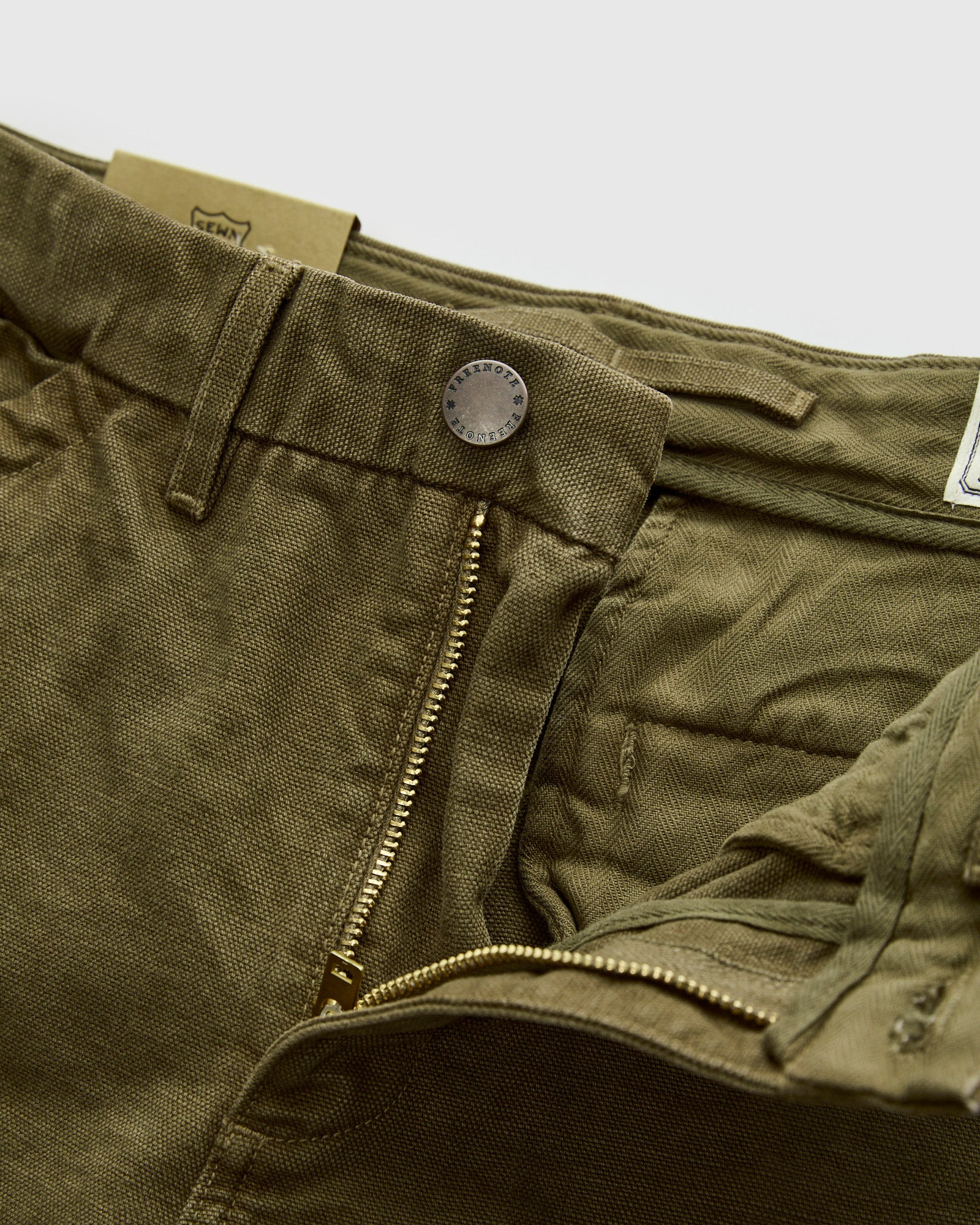 14oz Slub Workers Chino in Army - 7