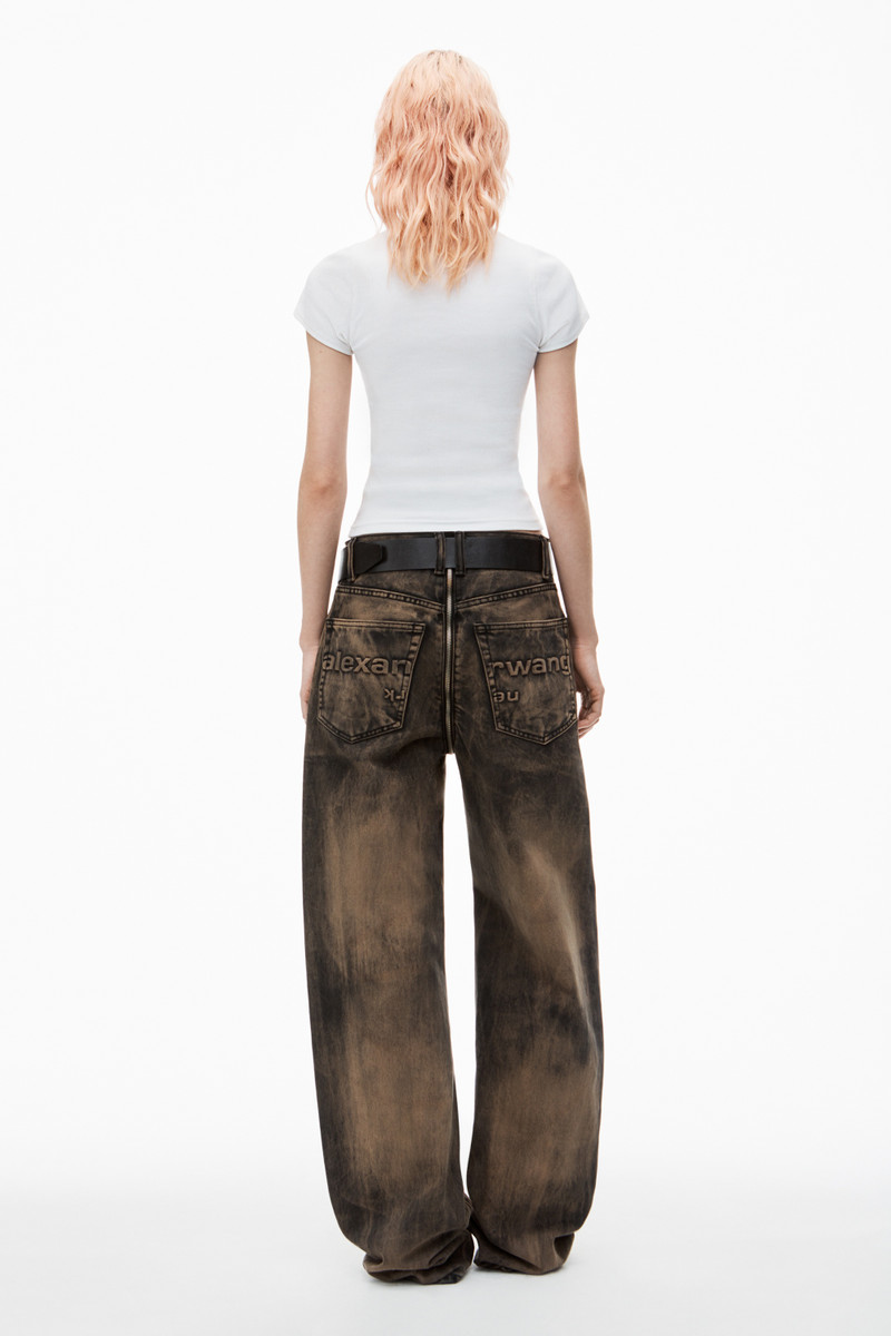 Crystal Hotfix Tee in Ribbed Jersey 4