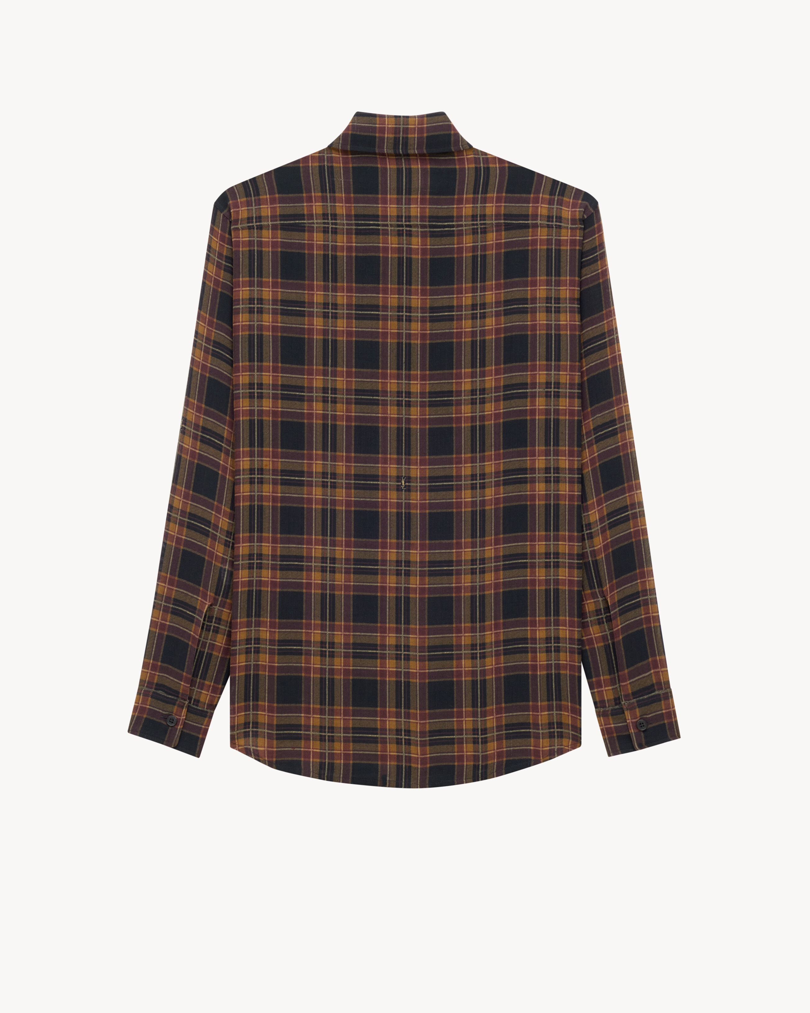 CASSANDRE LAVALLIÈRE SHIRT IN WOOL TARTAN - 4