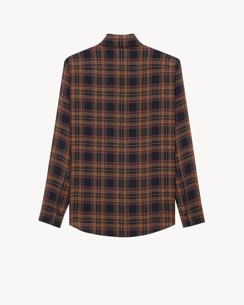 CASSANDRE LAVALLIÈRE SHIRT IN WOOL TARTAN 4