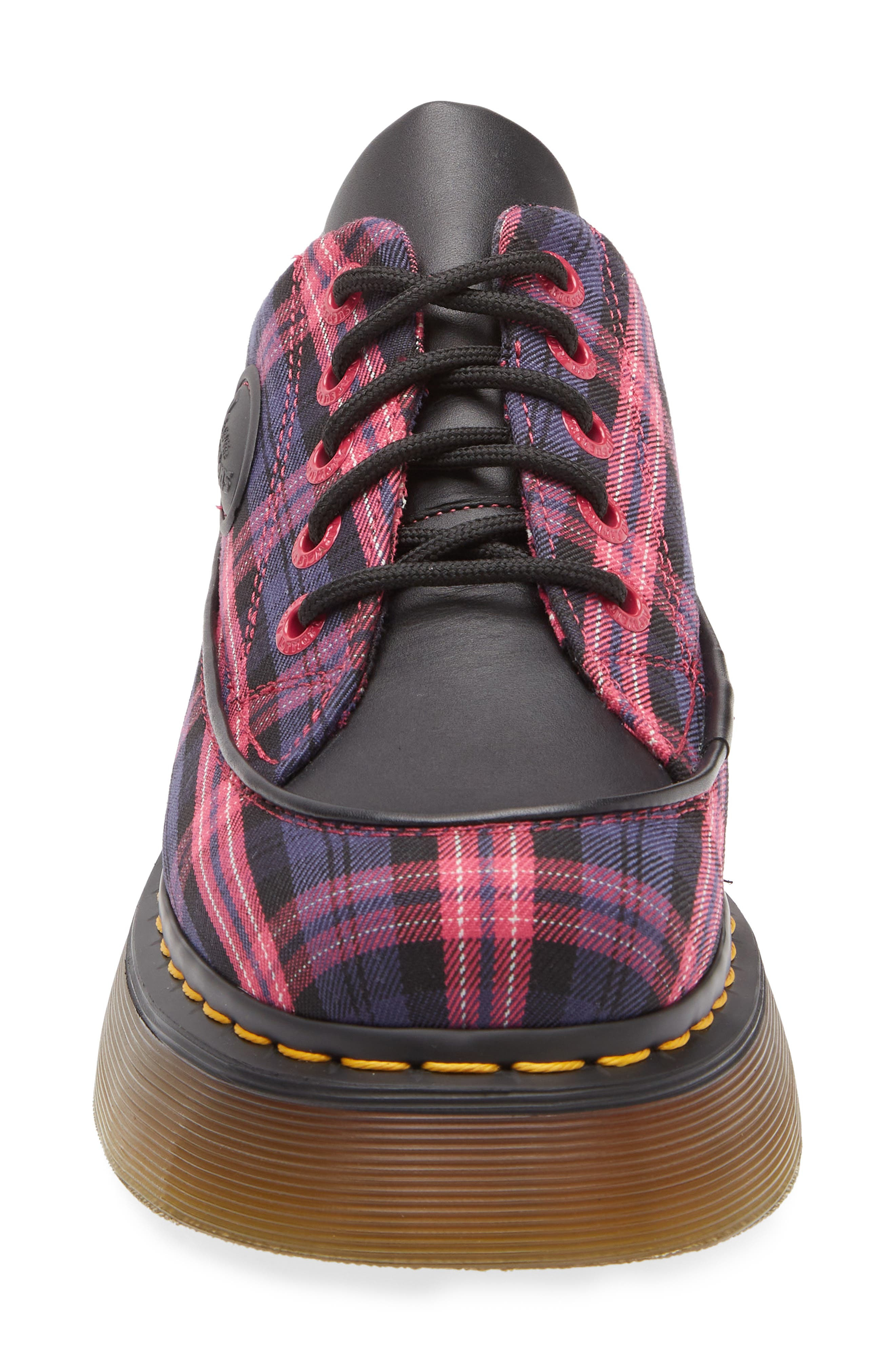 Dr. Martens Buzz 5i Mixed Media Platform Sneaker in Black+Pink at Nordstrom - 4