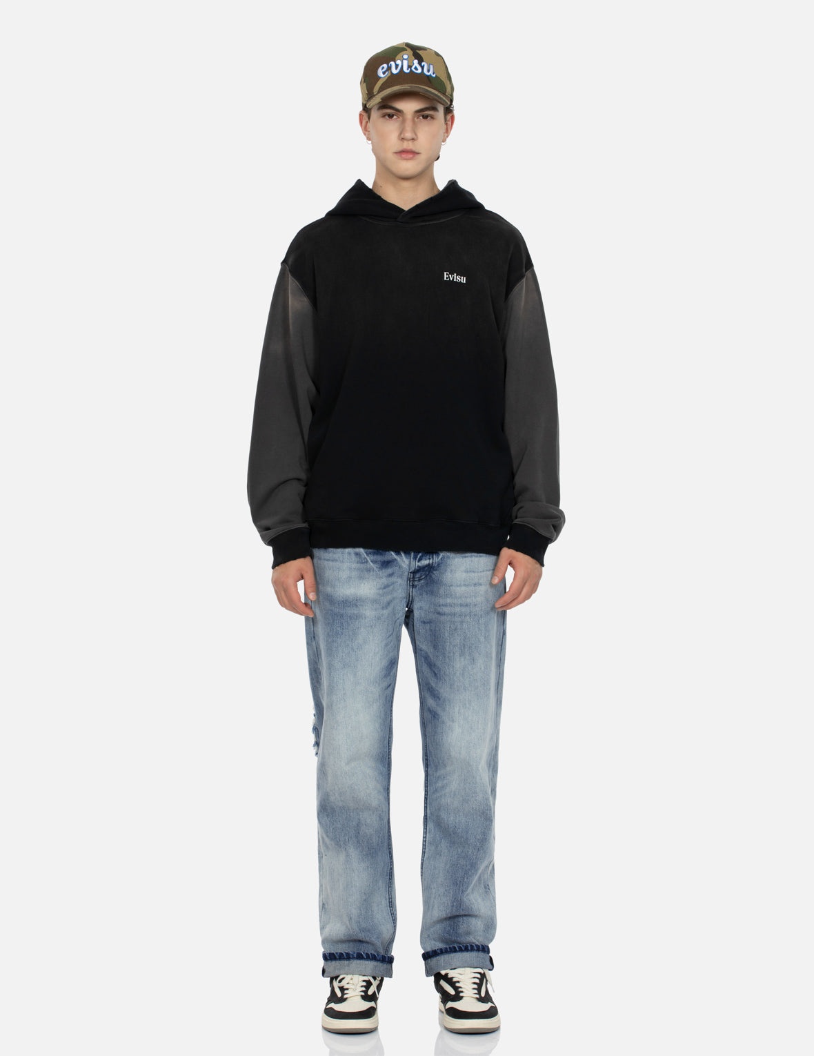 Distressed Daicock Straight Fit Washed Jeans - 6