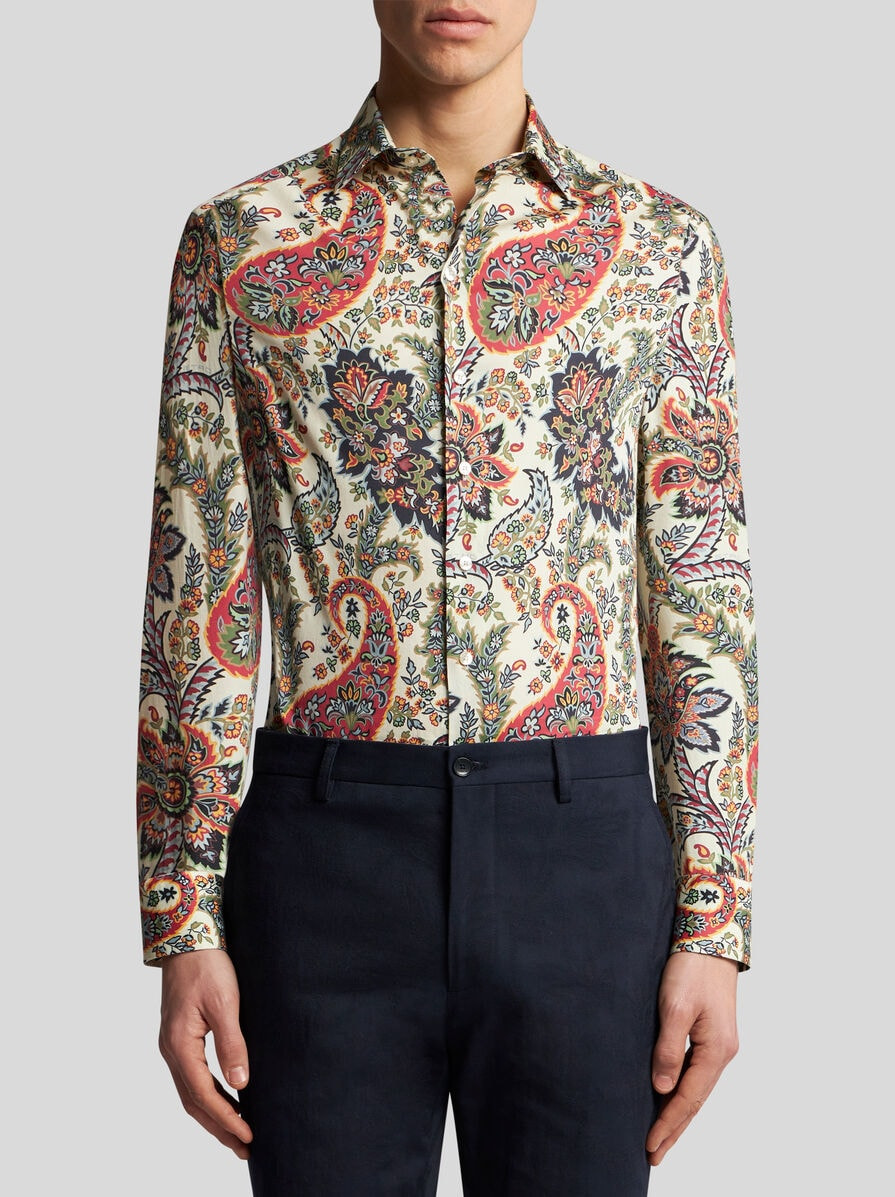 FLORAL PAISLEY SHIRT - 2