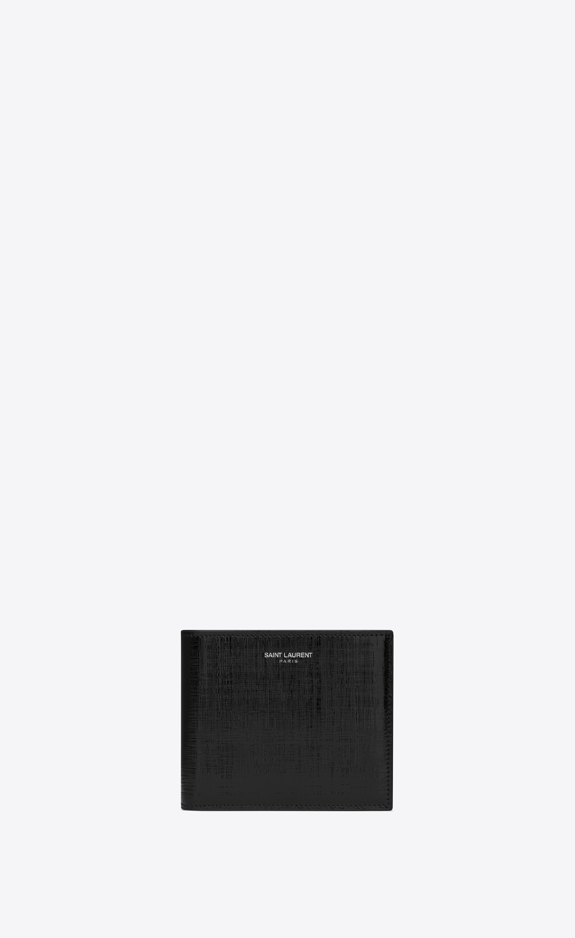 saint laurent paris east/west wallet in saffiano leather - 1