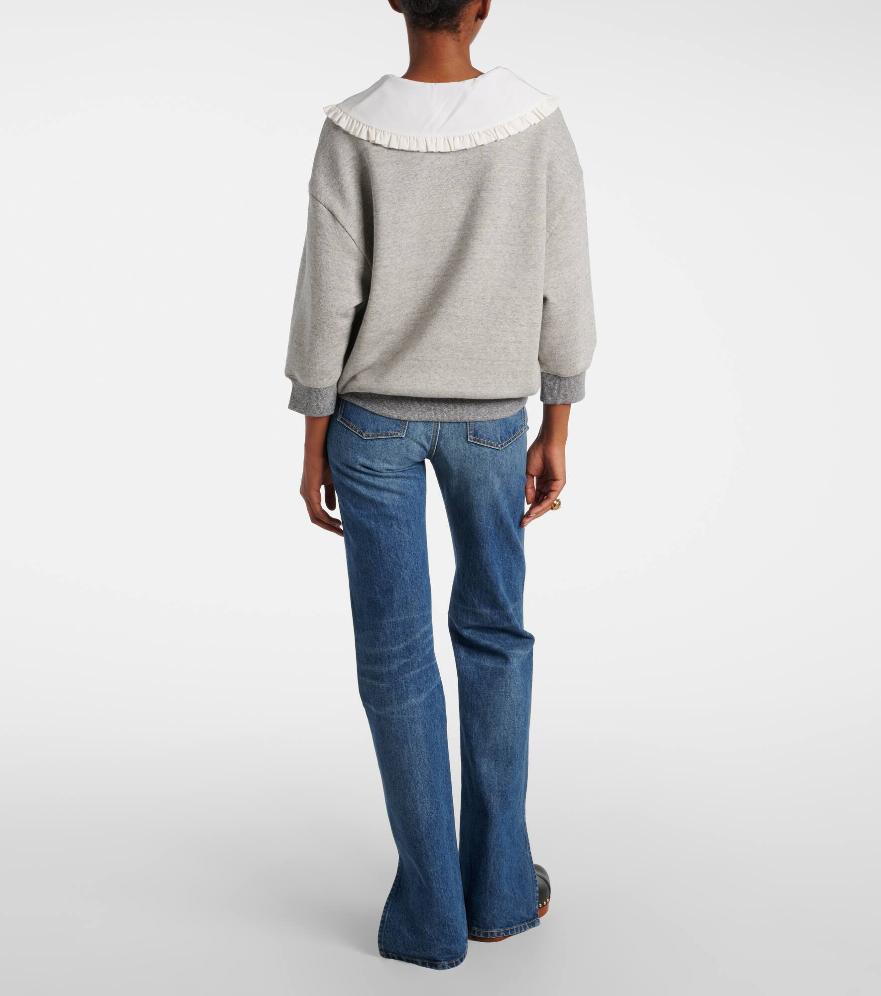 Cotton-blend French Terry sweatshirt - 3