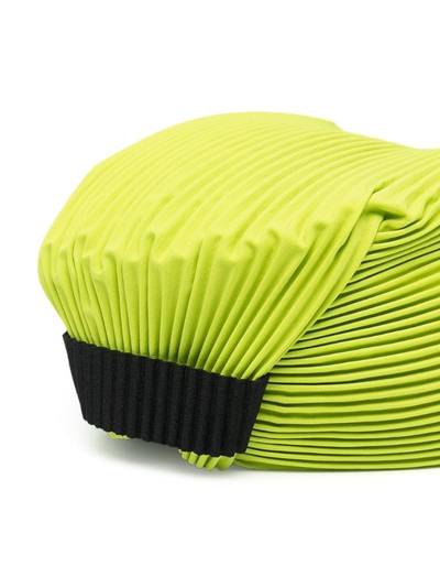 ISSEY MIYAKE pleated cinched back cap outlook