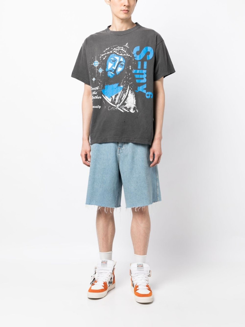 SAINT M×××××× graphic-print short-sleeve T-shirt outlook