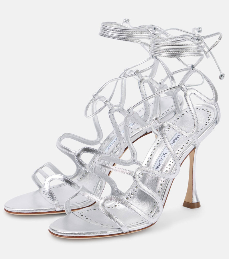 Fawda 105 metallic leather sandals 4
