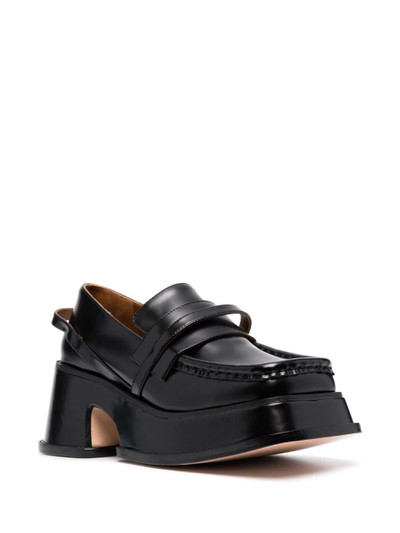 SHUSHU/TONG square-toe platform loafers outlook