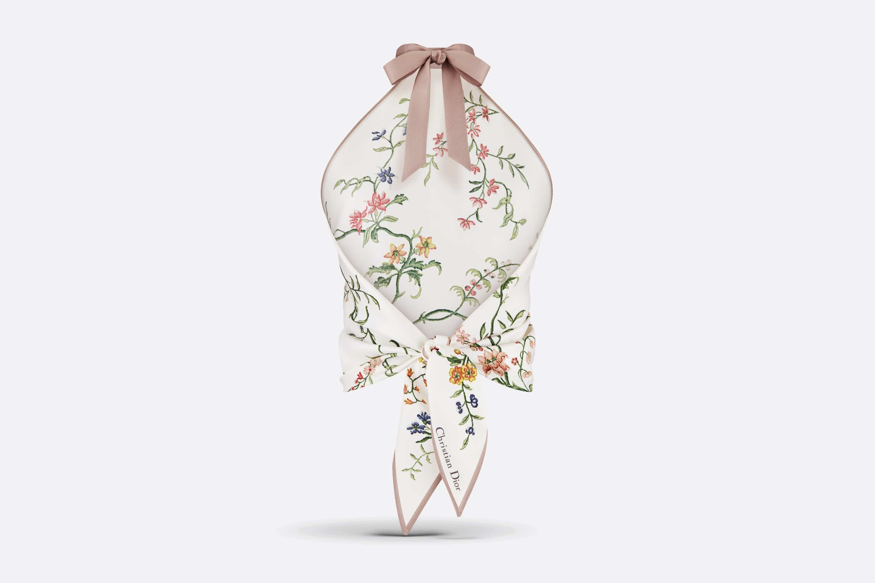 【DIOR】セール ! 23SS Petites Fleurs パフスリーブ トップ Dior Dior Petites Fleurs Dior Silk Top | dior | REVERSIBLE