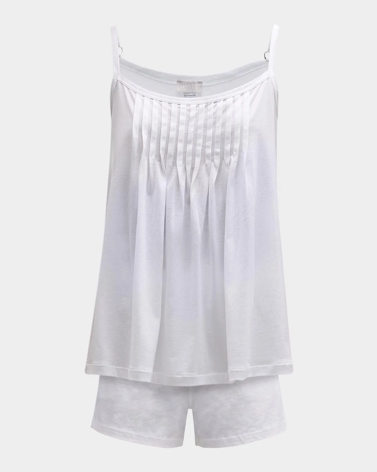 Julia Short Scoop-Neck Pintuck Pajama Set - 1