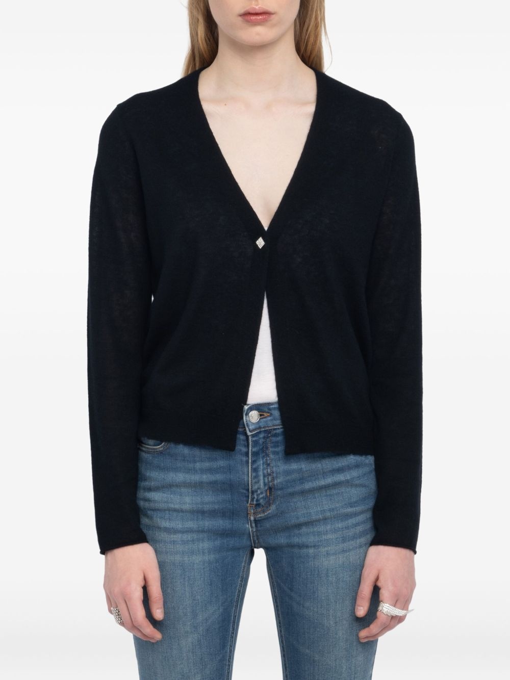 Manylla button-up V-neck cardigan - 4