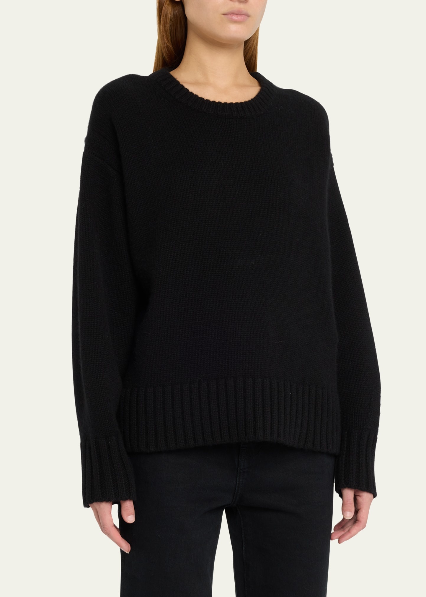 Cozy Cashmere Crewneck Sweater - 4