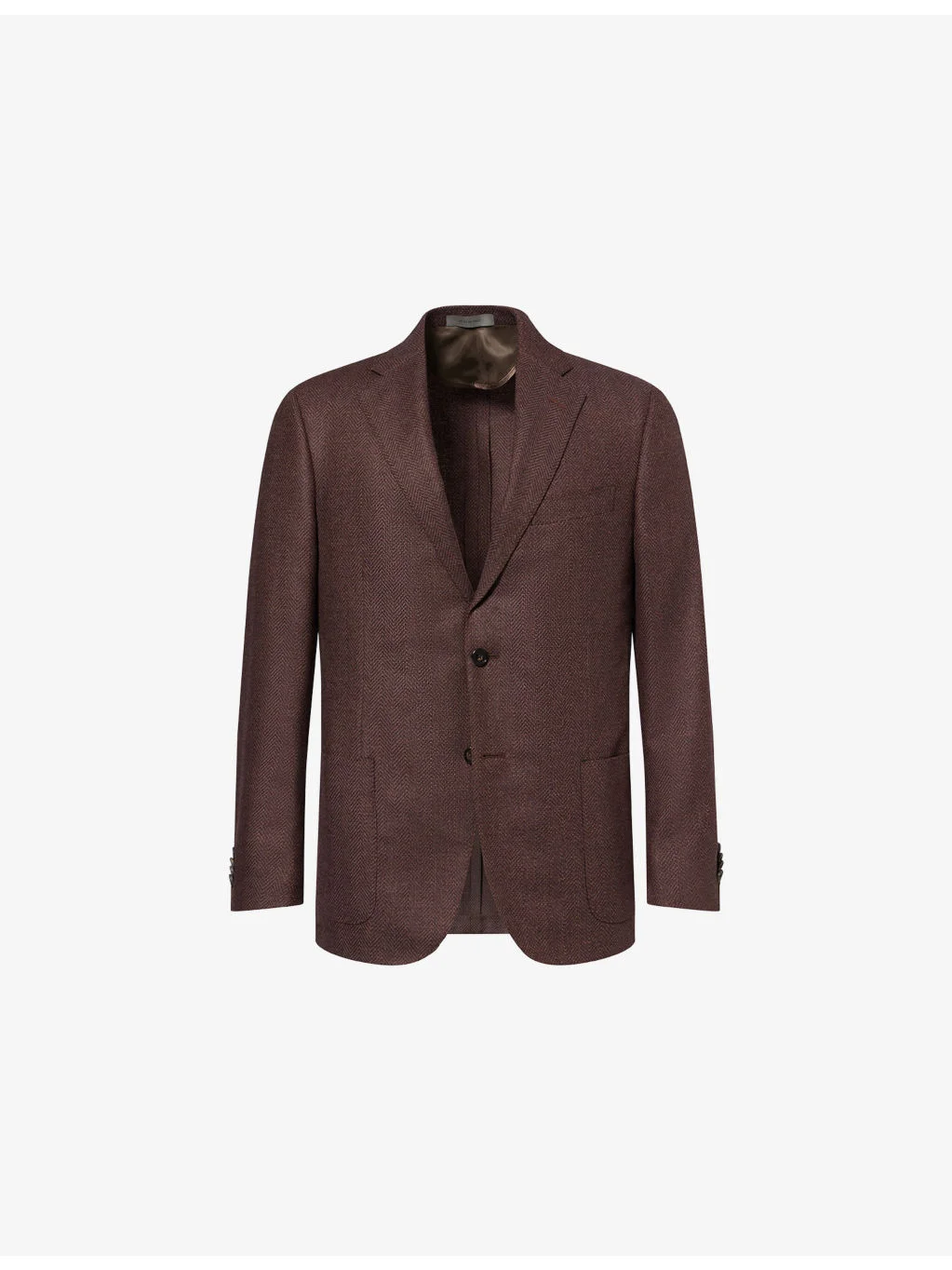 Herringbone Single-Breasted Wool and Cashmere-Blend Jacket - 1