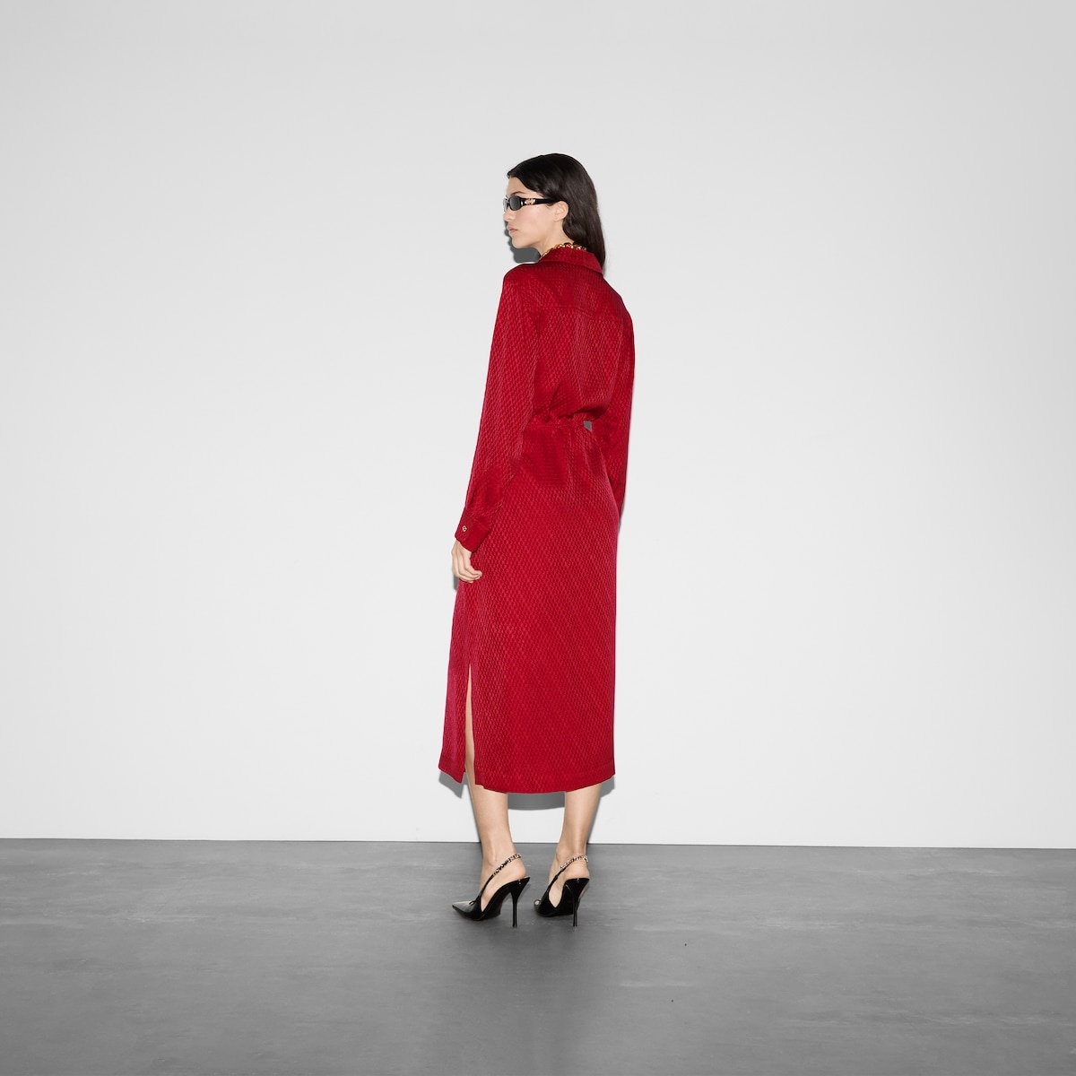 Gucci silk jacquard dress - 4
