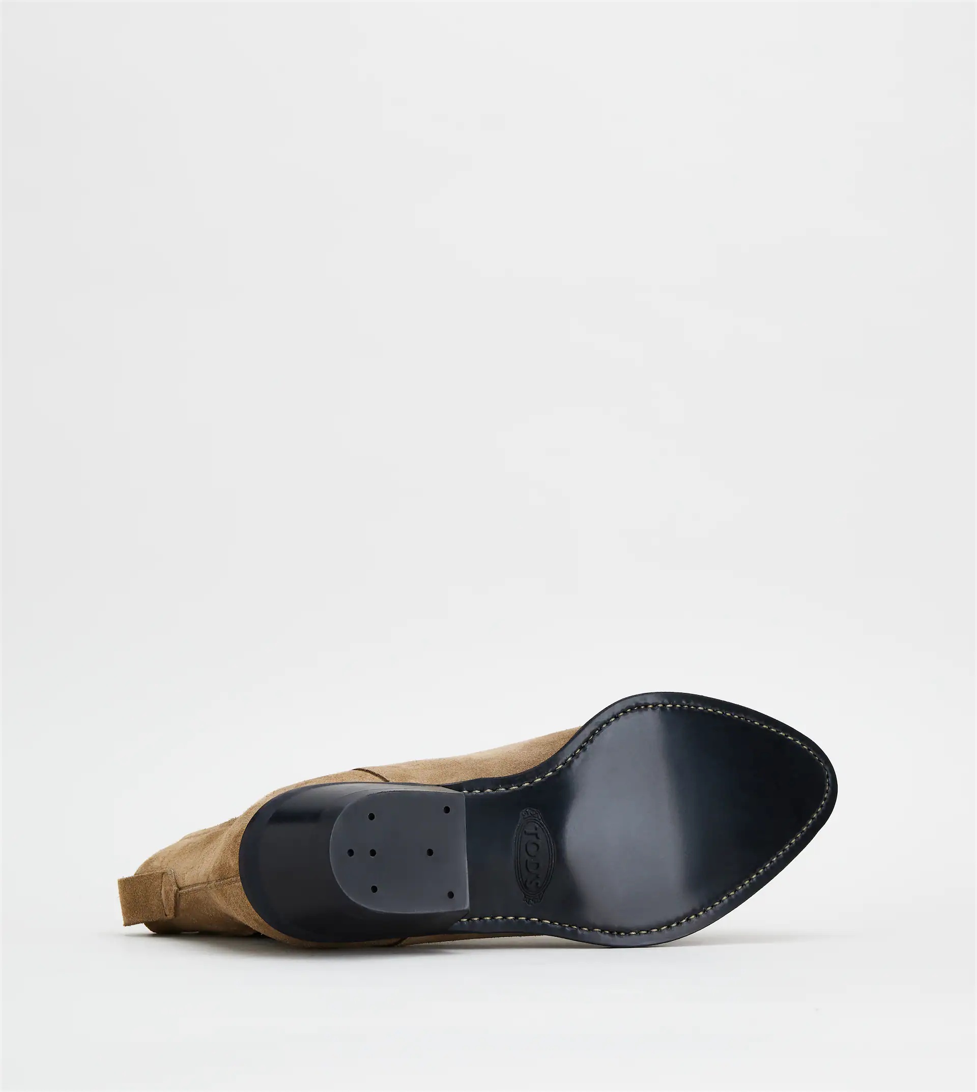 ANKLE BOOTS IN SUEDE - BEIGE - 5