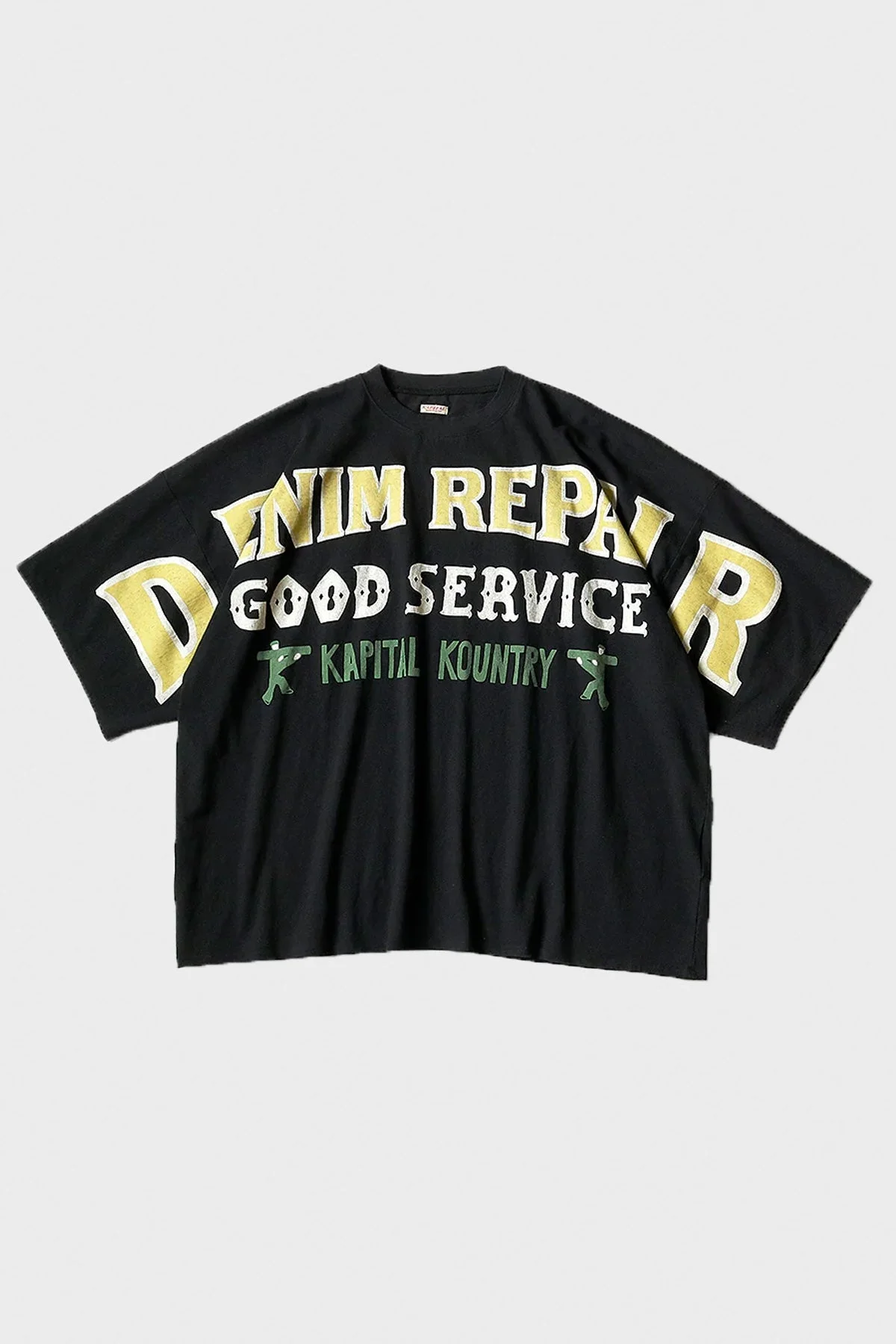 18.5/- Jersey HUGE-T (DENIM REPAIR) - Black - 1