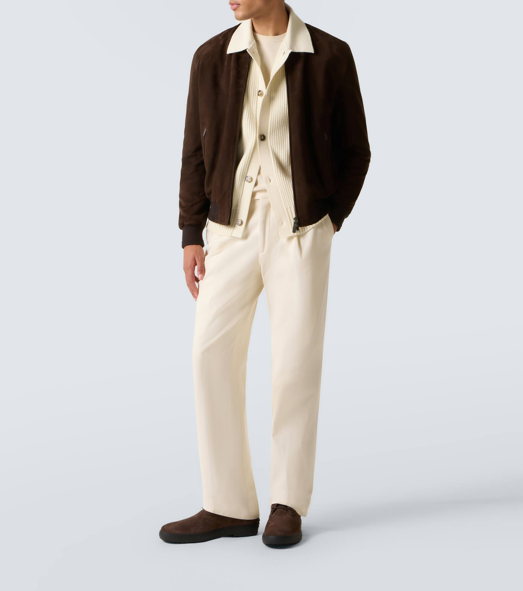 Ribbed-knit wool and cashmere cardigan - 2