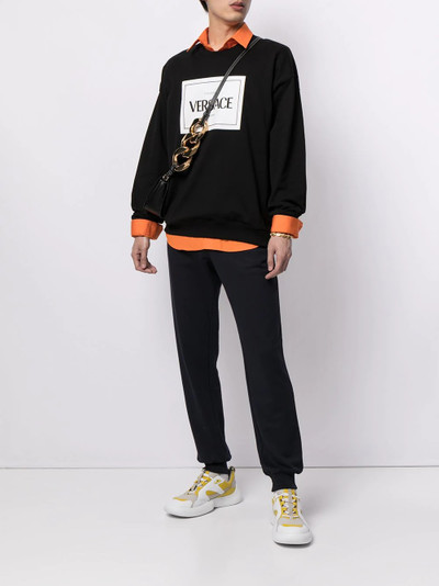 VERSACE logo-print sweatshirt outlook