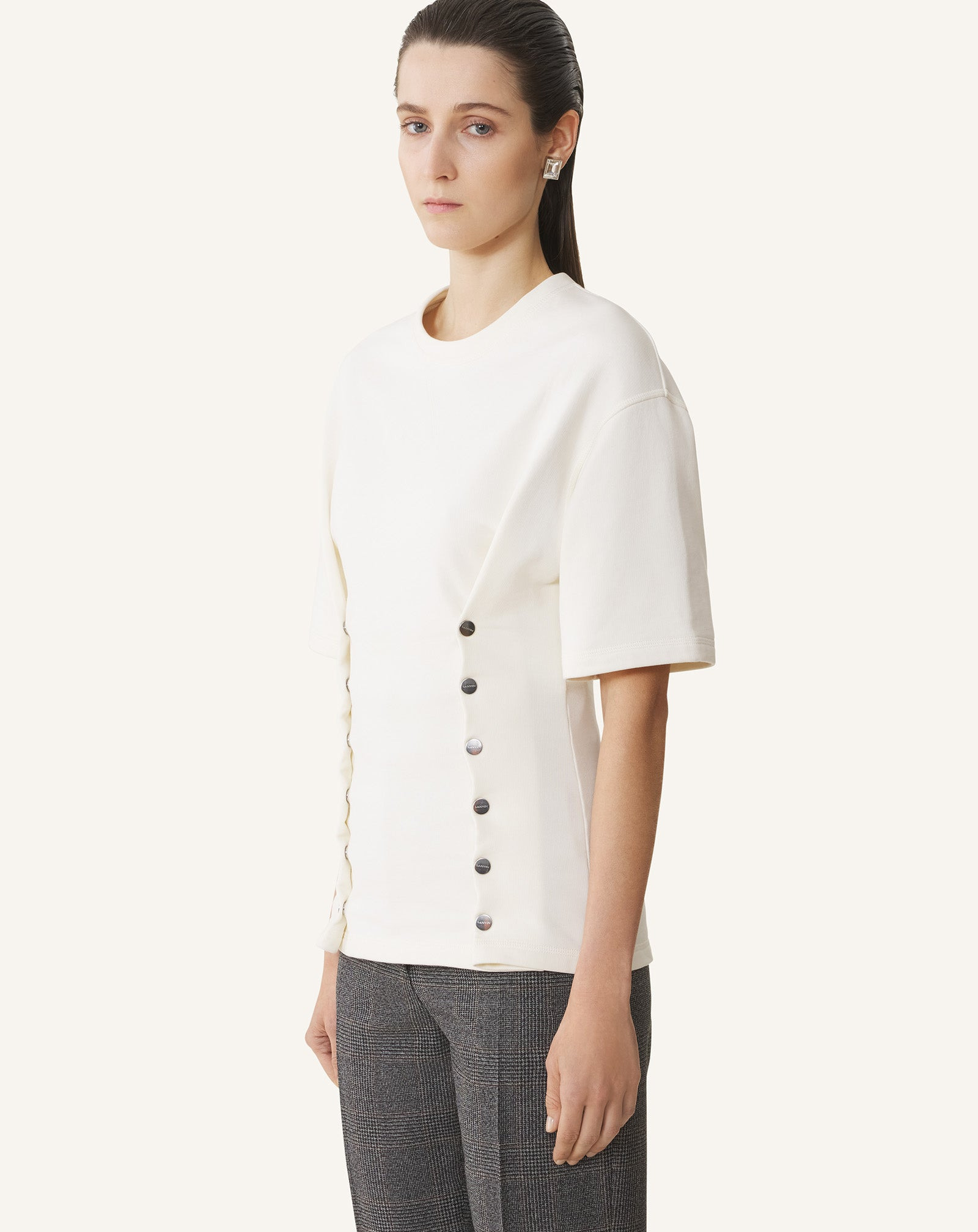 COTTON FLEECE T-SHIRT - 3