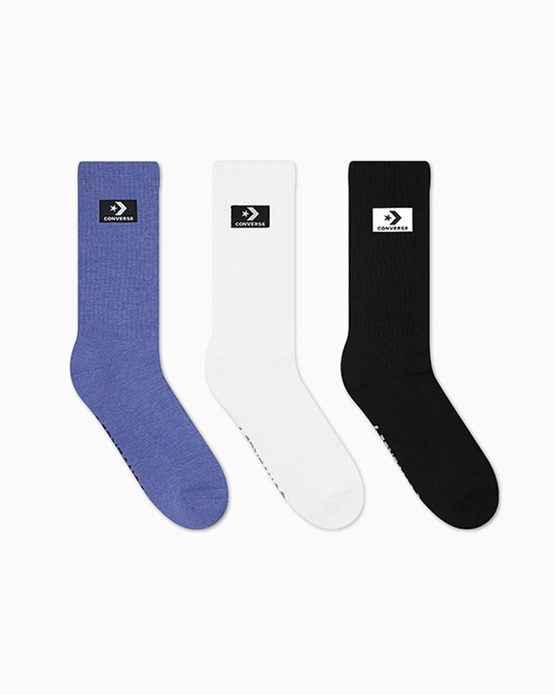 3-Pack Stacked Patch Crew Socks 3