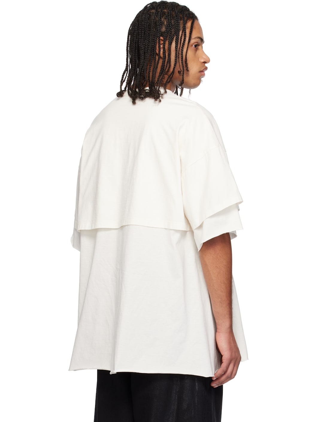 Off-White Ana-Cropped Double JD T-shirt - 3