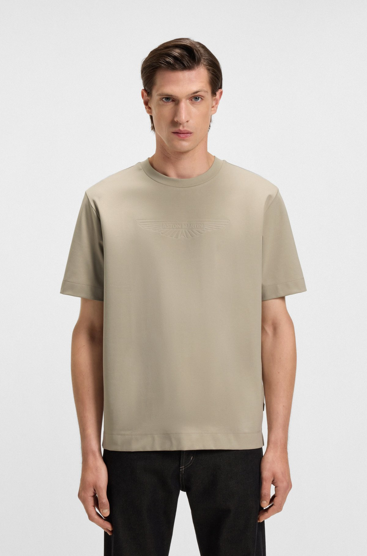 BOSS X ASTON MARTIN T-SHIRT WITH EMBOSSED LOGO - 2