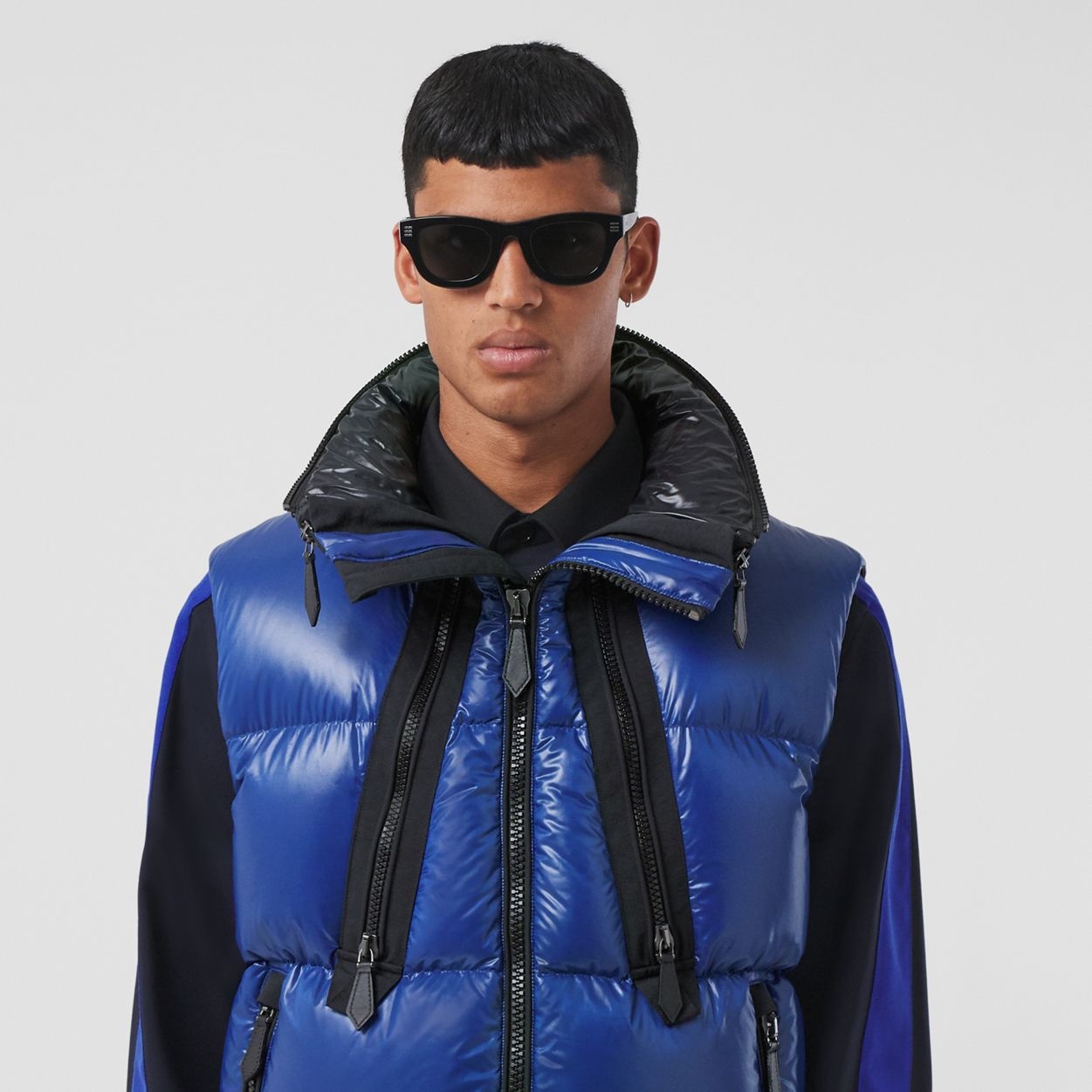 Detachable Hood Nylon Puffer Gilet - 6