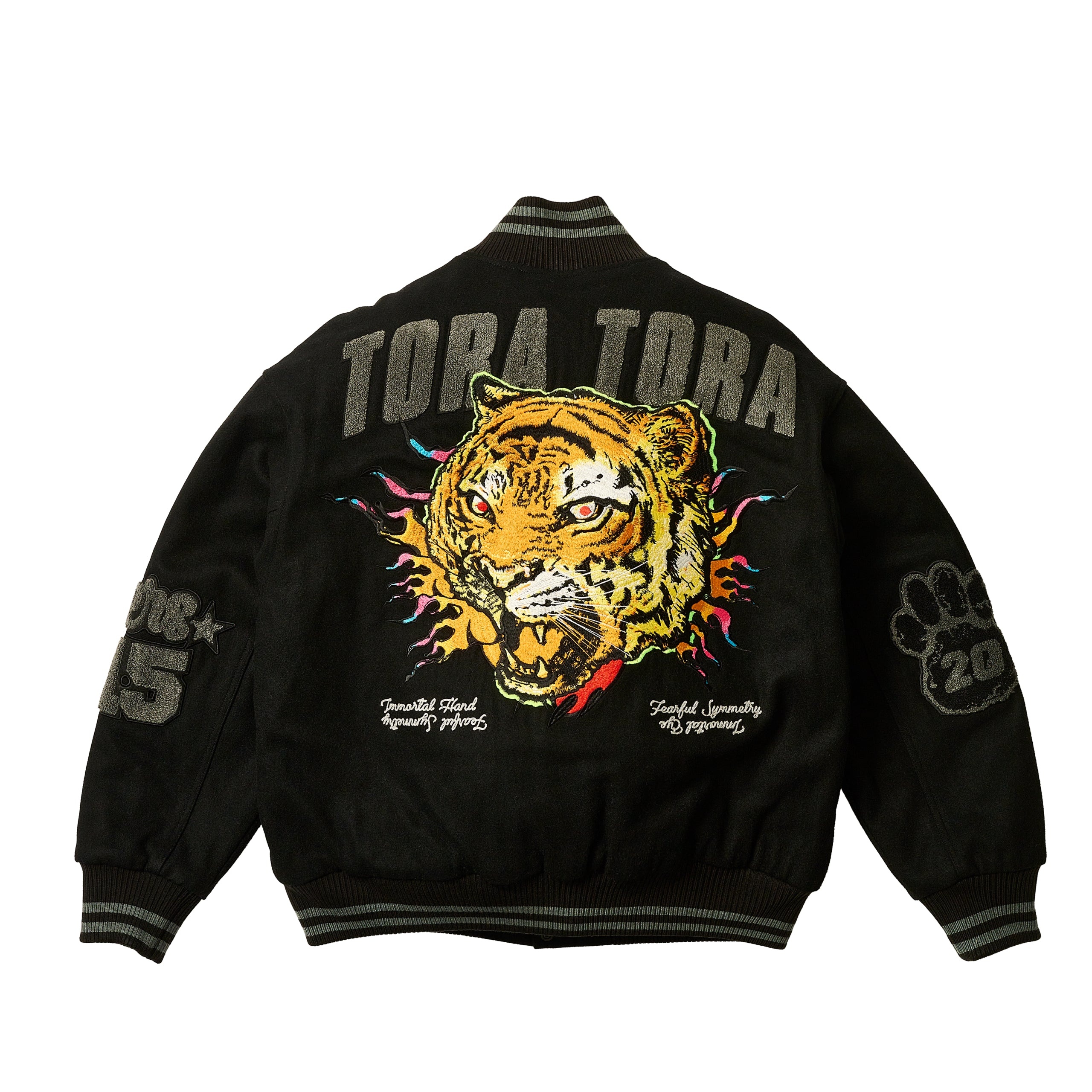 TORA TORA VARSITY JACKET BLACK - 3
