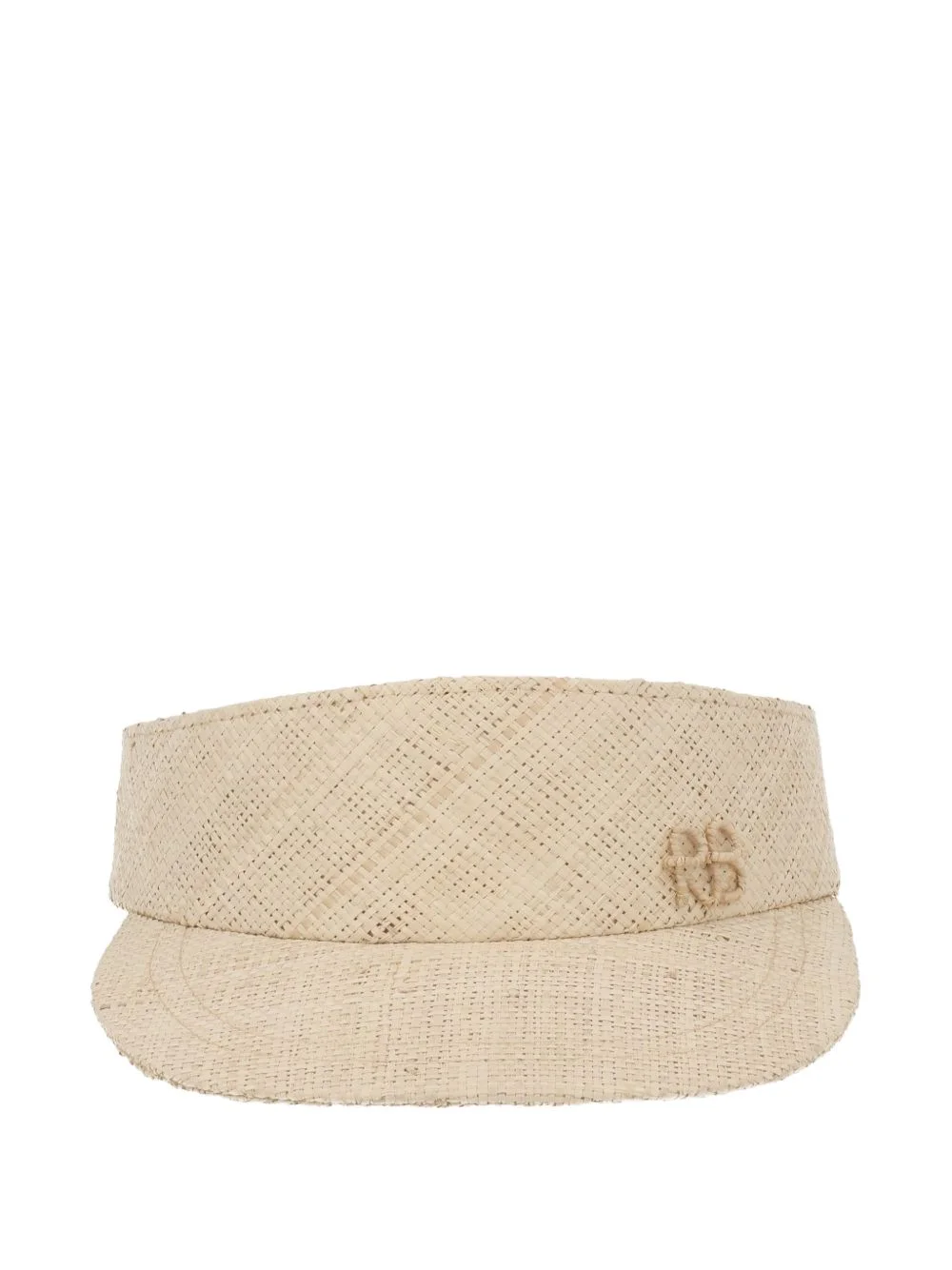 woven logo-plaque visor - 1