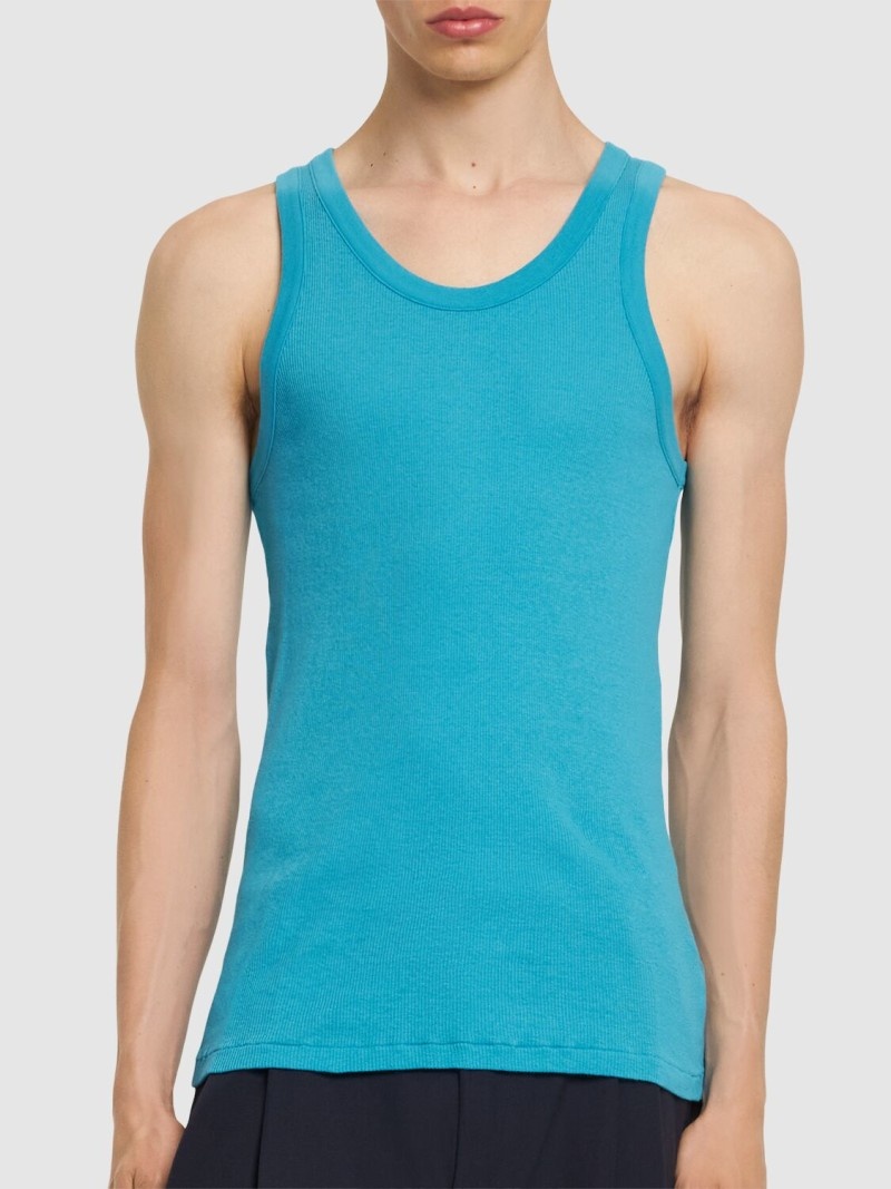 Organic cotton rib tank top - 3