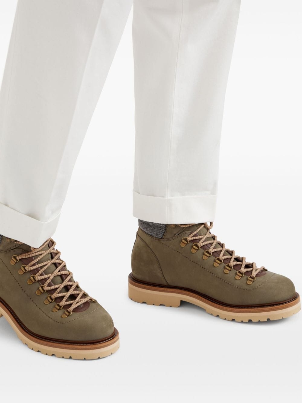 lace-up hiking boots - 5
