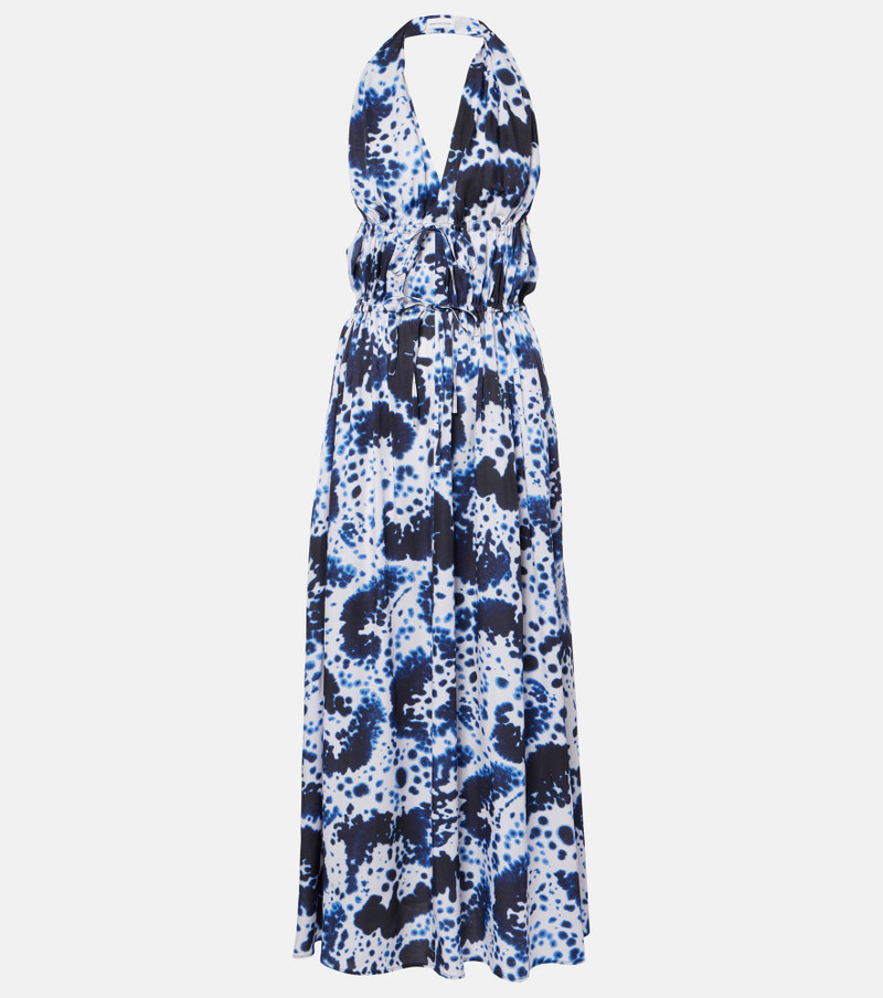 Printed halterneck maxi dress - 1