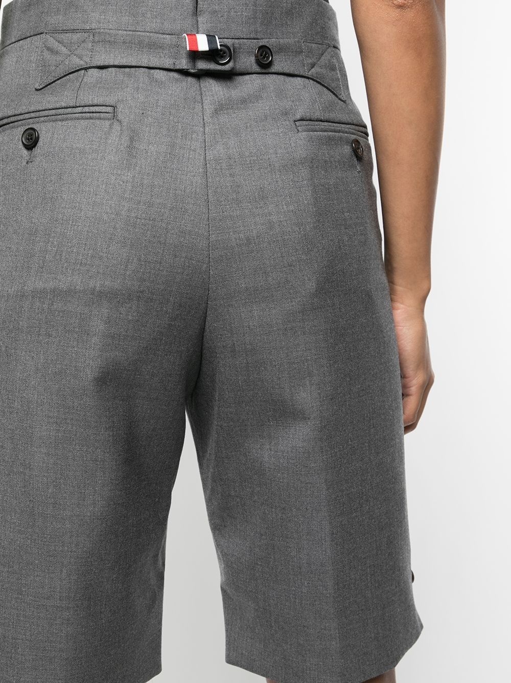 tailored high-waist shorts - 5