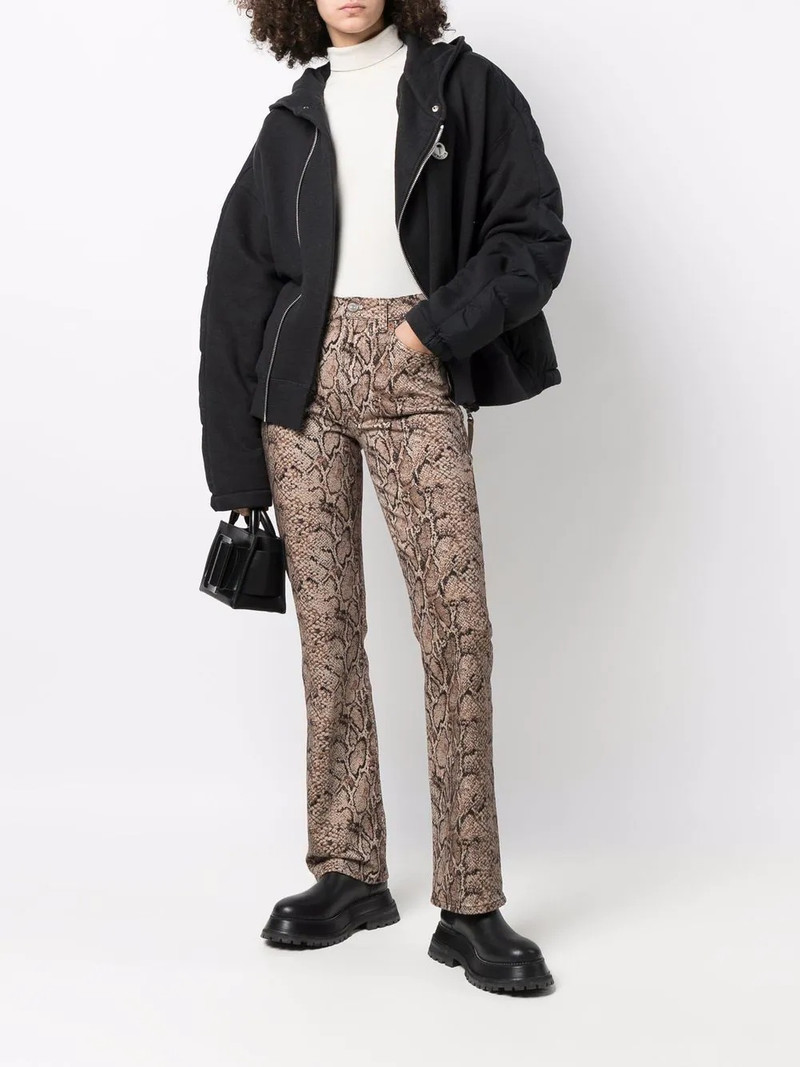 Palm Angels x Moncler side zip fastening padded jacket outlook